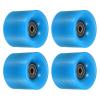 PATIKIL 60mm Longboard Wheels with Bearings ABEC-9, 4 Pack Street Wheels for Skateboards Cruiser Wheel Replacement 80A, Black Blue view 1