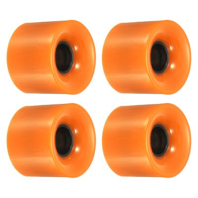 PATIKIL 60mm Longboard Wheels, 4 Pack Skateboard Wheel Street Wheels for Skateboards Cruiser Wheels Replacement 78A, Orange