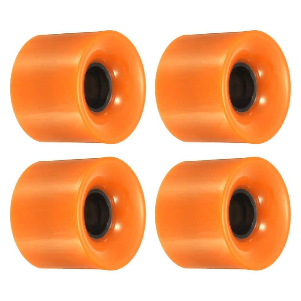 PATIKIL 60mm Longboard Wheels, 4 Pack Skateboard Wheel Street Wheels for Skateboards Cruiser Wheels Replacement 78A, Orange