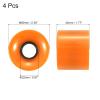 PATIKIL 60mm Longboard Wheels, 4 Pack Skateboard Wheel Street Wheels for Skateboards Cruiser Wheels Replacement 78A, Orange view 2