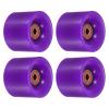 PATIKIL 60mm Longboard Wheels with Bearings ABEC-9, 4 Pack Street Wheels for Skateboards Cruiser Wheel Replacement 80A, Purple Red view 1
