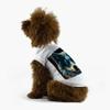 Colorful Wolf Dog T-Shirt - Art Print Dog Shirt - Cool Dog Clothing - White, L view 4