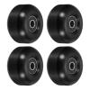 PATIKIL 52mm Skateboard Wheels with Bearings, 4 Pack Street Wheels for Skateboards Cruiser Wheel Replacement 95A, Black view 1
