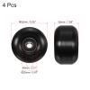 PATIKIL 52mm Skateboard Wheels with Bearings, 4 Pack Street Wheels for Skateboards Cruiser Wheel Replacement 95A, Black view 2