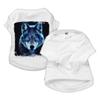 Beautiful Wolf Dog T-Shirt - Wolf Dog Shirt - Art Print Dog Clothing - White, 2XL view 3