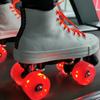 KAUYITWA Light Up Skateboard Wheels 32 x 58mm, 82A and 608RS high-Speed Rotating Bearing Skate Wheels with Bearings Installed for Indoor or Outdoor Double Row Skating and Skateboard (Red Light) view 2