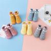 Baby Boy Shoes Infant Boys Girls Animal Cartoon Socks Shoes Toddler Fleece WarmThe Floor Socks Non Slip Prewalker Shoes (Orange, 6-12 Months) view 2