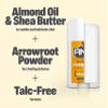 Anti Monkey Butt Anti-Chafing Stick - Mess-Free, Easy Glide Application with Shea Butter & Almond Oil - Prevents & Soothes Thigh, Chest, Bra Line, & Underarm Chafing - 1.7 oz view 3