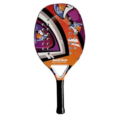 Gloperti Beach Culture Beach Tennis Racket Carbon Fiber 22mm Sand Grit Face with EVA Memory Foam Core Power Spin Beach Professional Tennis Racket with Velvet Pouch