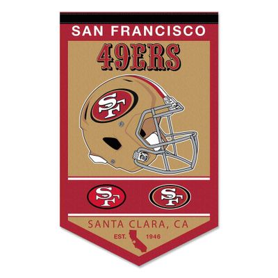 WinCraft San Francisco 49ers Heritage History Banner Pennant, 12x30"