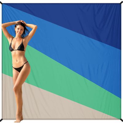 BYDOLL Beach Blanket 78''X81'' Waterproof Sandproof Suits1-4 Adults Oversized Lightweight Large Blanket Picnic Mat for Beach Sand Free Travel Camping Hiking Picnic