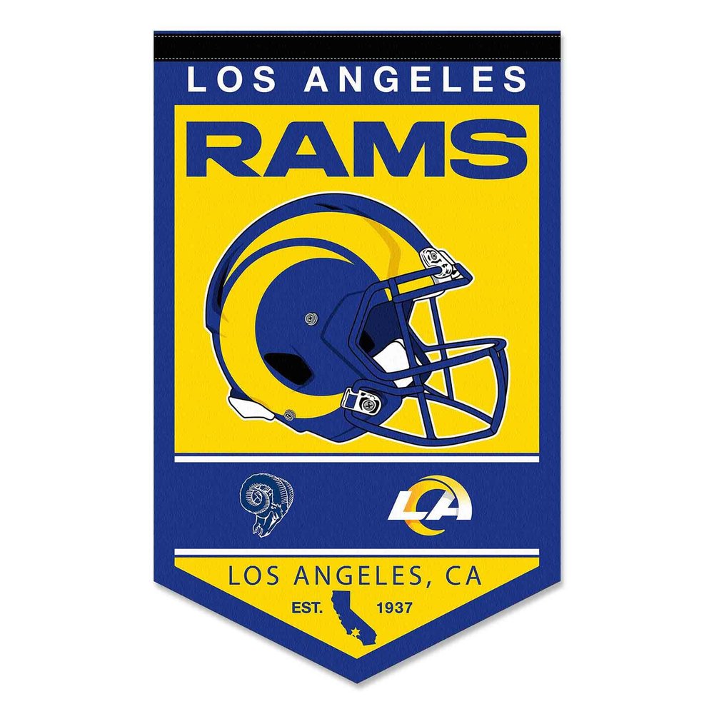 WinCraft Los Angeles Rams Heritage History Banner Pennant, 15x24"
