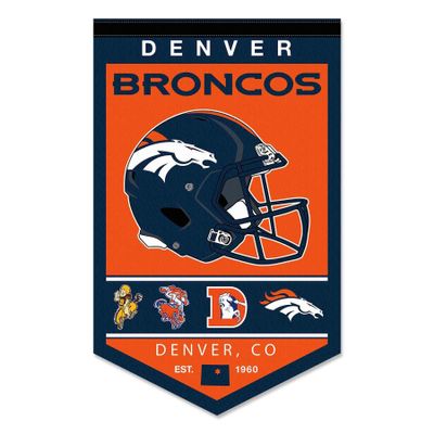 Denver Broncos Heritage History Banner Pennant
