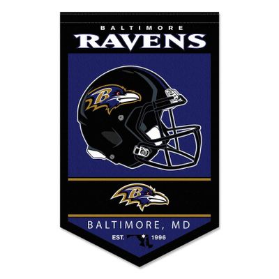 WinCraft Baltimore Ravens Heritage History Banner Pennant, 15x24"