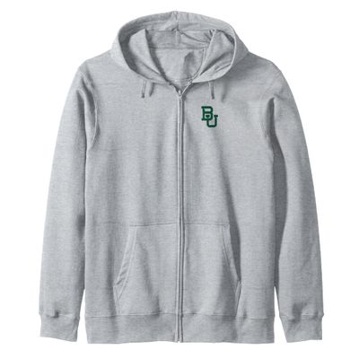 Baylor Bears Left Chest Icon Logo Officially Licensed Zip Hoodie