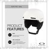 Oakley MOD1 PRO MIPS White Large Ski Snowboarding Helmet for Men for Women + Bundle with Collapsible Water Bottle with Carabiner view 2