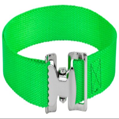 Country Brook Design - Alligator Clip Nylon Tie Down Straps - Hot Green - 4 Feet (Pack of 4)