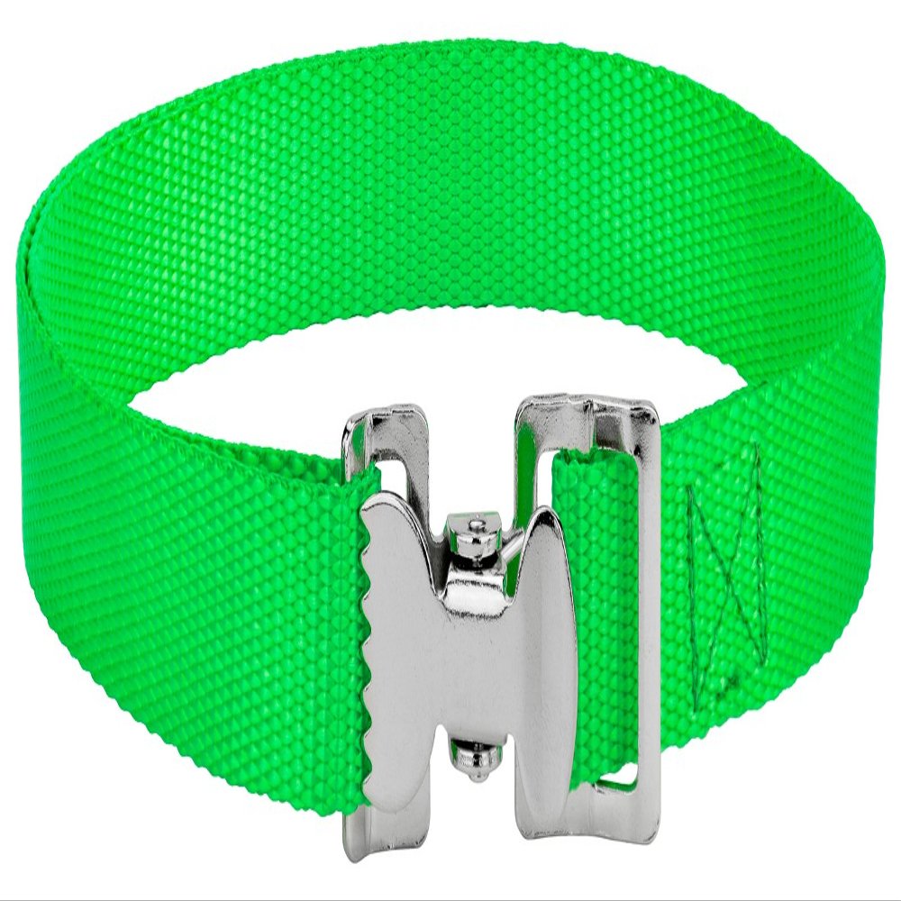 Country Brook Design - Alligator Clip Nylon Tie Down Straps - Hot Green - 4 Feet (Pack of 4)