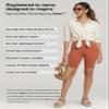 Conceited Biker Shorts Women - Soft - High Waist Tummy Control - Essential - Regular and Plus Size - Copper - Small - Medium view 3