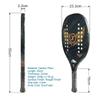 Gloperti Beach Tennis Racket,Carbon Fiber 22mm Sand Grit Face with EVA Memory Foam Core Power Spin Beach Tennis Racket with Velvet Pouch Black Colour view 2