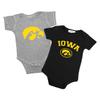 Two Feet Ahead Iowa Hawkeyes 2 Pack Baby Bodysuit Creeper Newborn Infants Officially Licensed (0-3 Months, Iowa Hawkeyes) view 1