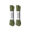 [4 Laces] 2-Pair Pack Waxed Round Oxford Shoe Laces for Dress Shoes Chukka 3/32Inch Thin(#27 Olive,43in (109cm)) view 1