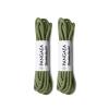 [4 Laces] 2-Pair Pack Waxed Round Oxford Shoe Laces for Dress Shoes Chukka 3/32Inch Thin(#27 Olive,43in (109cm)) view 2