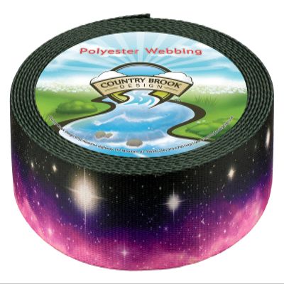 Country Brook Design - Heavenly Space Polyester Webbing (1 1/2 Inch, 20 Yards)