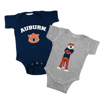Two Feet Ahead Auburn 2 Pack Baby Bodysuit Creeper Newborn Infants Officially Licensed (6 Months, Auburn)
