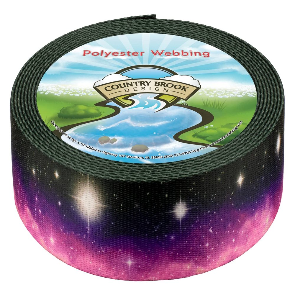 Country Brook Design - Heavenly Space Polyester Webbing (1 1/2 Inch, 50 Yards)