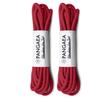[4 Laces] 2-Pair Pack Waxed Round Oxford Shoe Laces for Dress Shoes Chukka 3/32Inch Thin(#10 Red,43in (109cm)) view 1