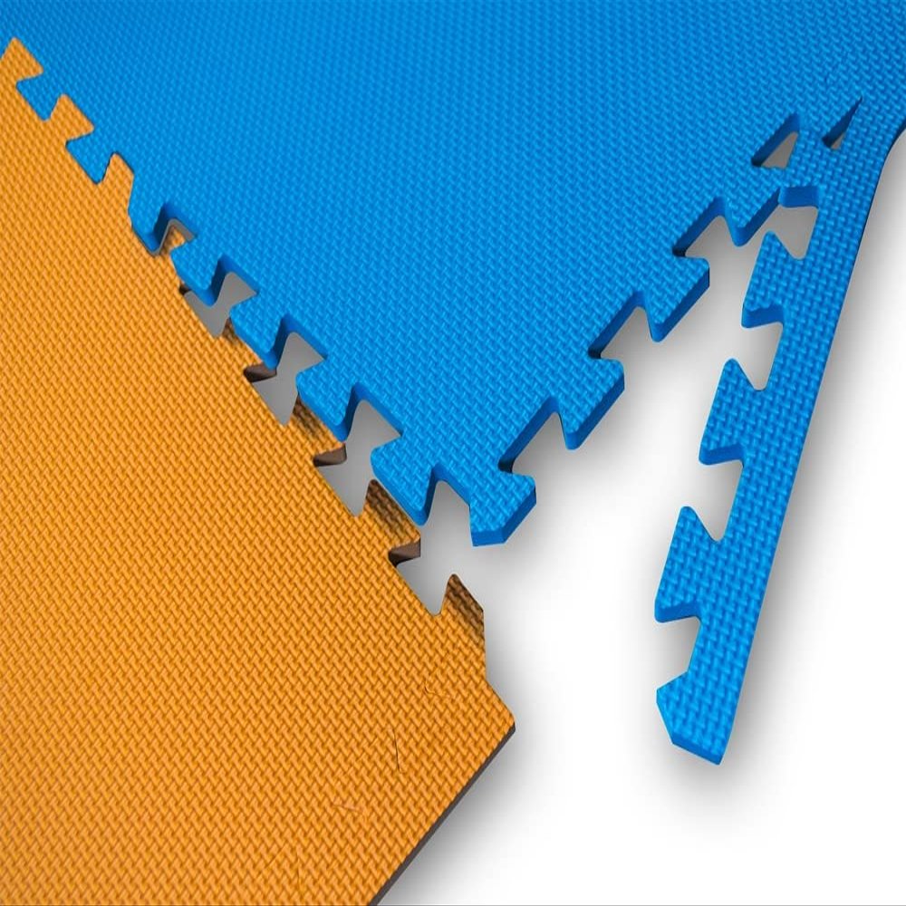 American Floor Mats - Interlocking Puzzle Exercise Gym Mats: Premium Foam Tiles: 5/8" Thick - Single Tile (2' x 2' Ft), Soft-Floor Navy Blue
