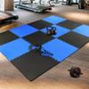 American Floor Mats - Interlocking Puzzle Exercise Gym Mats: Premium Foam Tiles: 5/8" Thick - Single Tile (2' x 2' Ft), Soft-Floor Navy Blue view 2