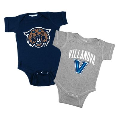 Two Feet Ahead Villanova Wildcats 2 Pack Baby Bodysuit Creeper Newborn Infants Officially Licensed (12 Months, Villanova Wildcats)