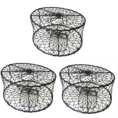 KUFA Sports Collapsable Crab Trap with 3 Durable Stainless Steel Spring (30 x10) (3)