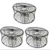 KUFA Sports Collapsable Crab Trap with 3 Durable Stainless Steel Spring (30 x10) (3) view 1