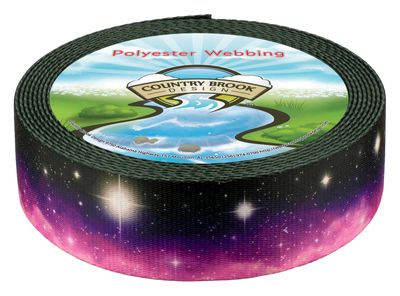 Country Brook Design - Heavenly Space Polyester Webbing (1 1/2 Inch, 10 Yards)