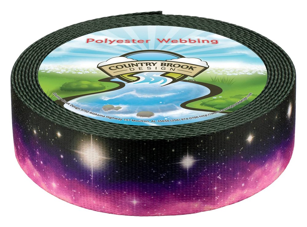 Country Brook Design - Heavenly Space Polyester Webbing (1 1/2 Inch, 10 Yards)