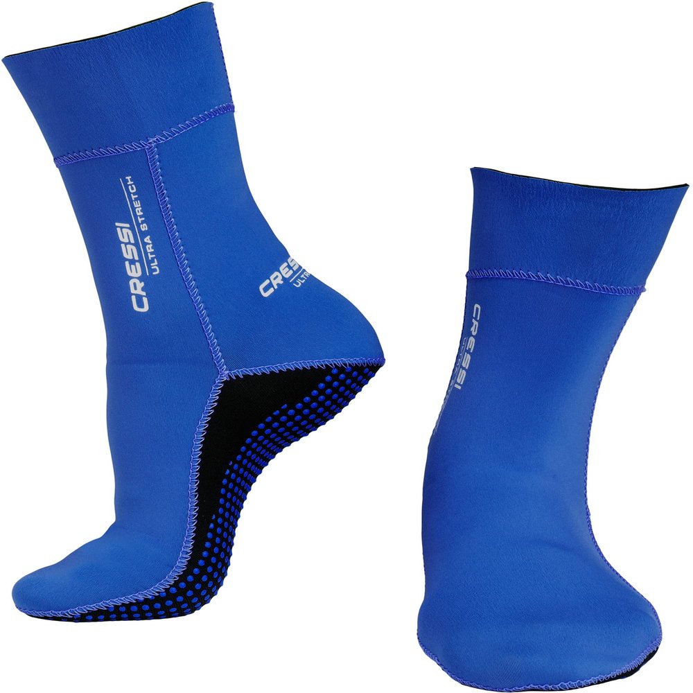 Cressi Ultra Stretch Socks 1.5 mm Diving Socks, Blue, XL