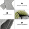 Healifty 2pcs Self-heating Knee Brace Wraps for Joint Support Grey Knee Warmers Compression Sleeve for Sports and Daily Use view 3