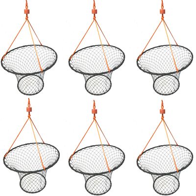 KUFA Rubber Wrapped 30-Inch Crab Ring with 50-feet Rope (6)