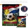 FIFA World Cup Netherlands Banner Room Wall Art Flag Poles For Outside House Patio Porch Lawn Garden Stand Tapestry Yard Signs Team Qatar Trophy Soccer Game Football Gifts Made In USA view 4