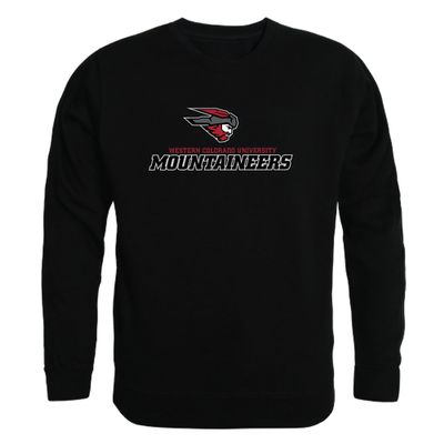 W Republic Western Colorado Mountaineers College Crewneck Pullover Sweatshirt, Adult Unisex, Black, Small - NCAA Officially Licensed Apparel