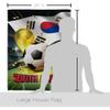 FIFA World Cup South Korea Home Decor Banner Room Wall Art Patio Porch Lawn Garden Flag Stand Pole Outdoor Tapestry Yard Signs Team Qatar Trophy Soccer Game Football Gifts Made In USA view 2