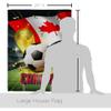 Ornament Collection World Cup Canada Home Banner Wall Art Patio Porch Lawn Garden Flag Stand Pole Room Decorations Indoor Outdoor FIFA Team Qatar Trophy Soccer Game Football Gifts, Made in USA view 2