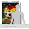 Ornament Collection World Cup Germany Home Banner Wall Art Patio Porch Lawn Garden Flag Stand Pole Room Decorations Indoor Outdoor FIFA Team Qatar Trophy Soccer Game Football Gifts, Made in USA view 2