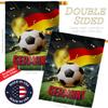 Ornament Collection World Cup Germany Home Banner Wall Art Patio Porch Lawn Garden Flag Stand Pole Room Decorations Indoor Outdoor FIFA Team Qatar Trophy Soccer Game Football Gifts, Made in USA view 3