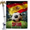 Ornament Collection World Cup Spain Home Decor Banner Room Wall Art Patio Porch Lawn Garden Flag Stand Pole Outdoor Tapestry Yard Signs FIFA Team Qatar Trophy Soccer Game Football Gifts, Made in USA view 1