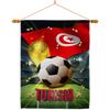 Ornament Collection World Cup Tunisia Home Banner Wall Art Patio Porch Lawn Garden Flag Stand Pole Room Decorations Indoor Outdoor FIFA Team Qatar Trophy Soccer Game Football Gifts, Made in USA view 1