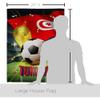 Ornament Collection World Cup Tunisia Home Banner Wall Art Patio Porch Lawn Garden Flag Stand Pole Room Decorations Indoor Outdoor FIFA Team Qatar Trophy Soccer Game Football Gifts, Made in USA view 2